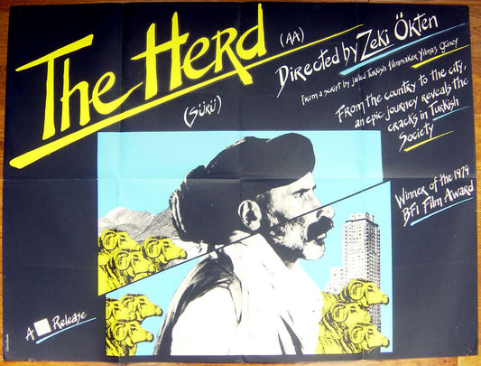 The Herd  (a.k.a. Suru)  Winner of The 1979 BFI Film Award  Original Quad Movie Poster  