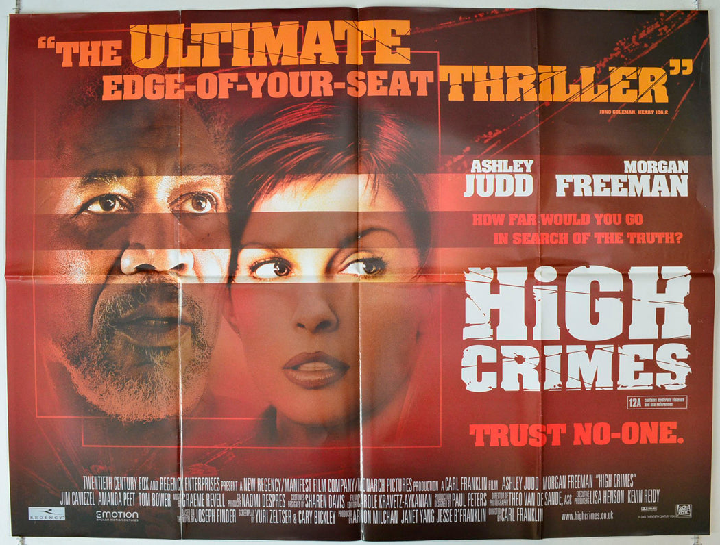 High Crimes Original British Quad Poster - Movie Poster