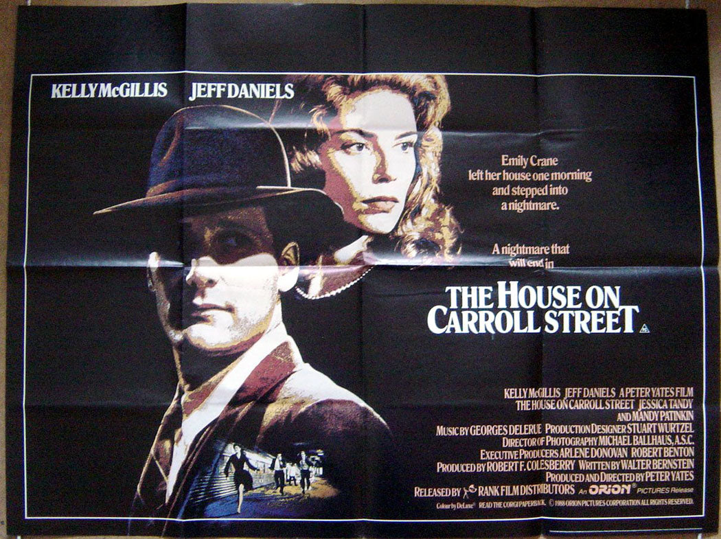 House On Carroll Street  Original Quad Movie Poster  