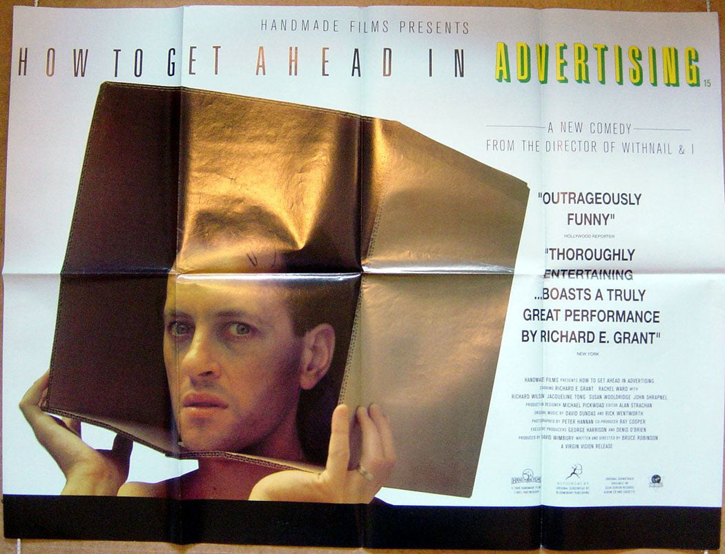 How To Get Ahead In Advertising  Original Quad Movie Poster  