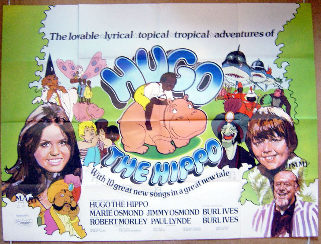 Hugo The Hippo  Original Quad Movie Poster  