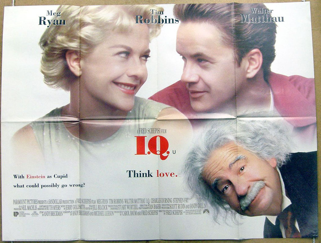 I.Q  Original Quad Movie Poster  