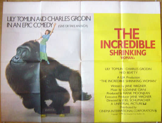 The Incredible Shrinking Woman  Original Quad Movie Poster  