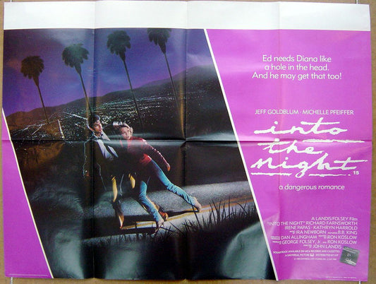 Into The Night  Original Quad Movie Poster  