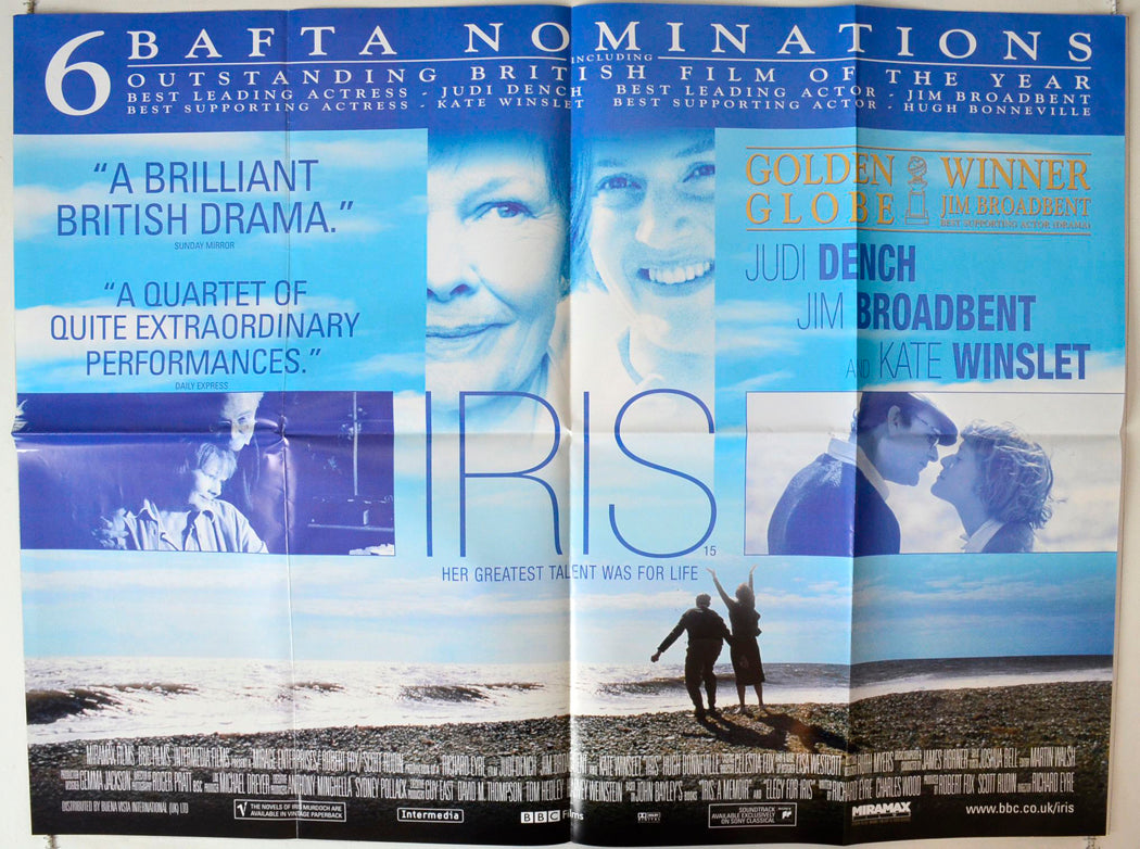 Iris Original British Quad Poster - Movie Poster