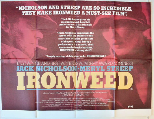 Ironweed Original British Quad Poster - Movie Poster