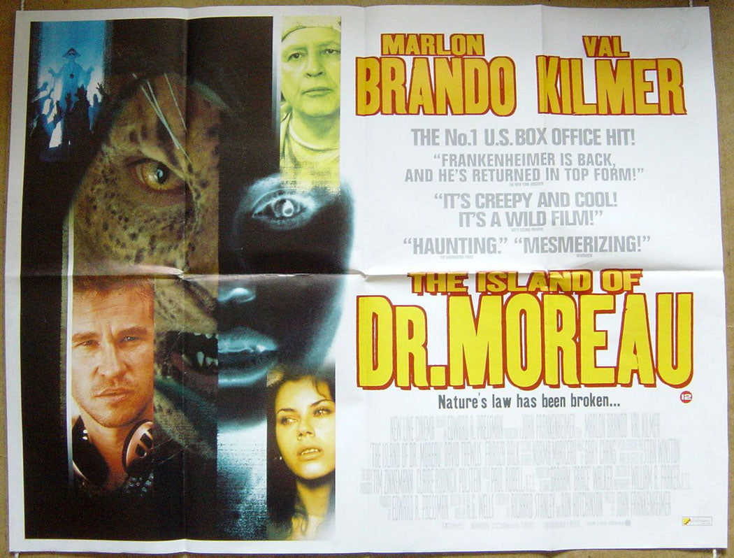 The Island Of Dr Moreau  Original Quad Movie Poster  