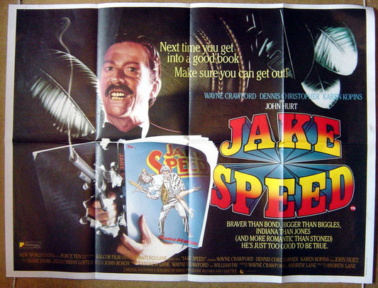 Jake Speed  Original Quad Movie Poster  