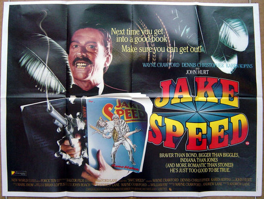 Jake Speed  Original Quad Movie Poster  