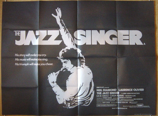 The Jazz Singer  Original Quad Movie Poster  