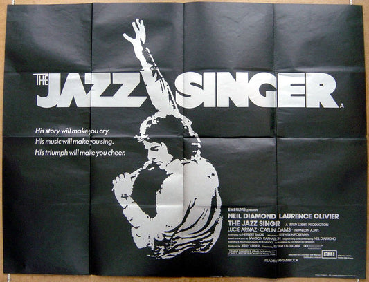 The Jazz Singer  Original Quad Movie Poster  