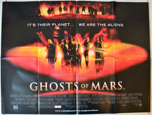 John Carpenter's : Ghosts Of Mars Original British Quad Poster - Movie Poster