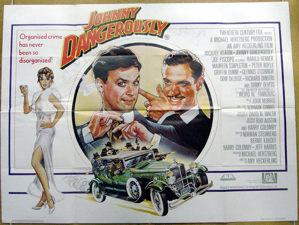 Johnny Dangerously  Original Quad Movie Poster  