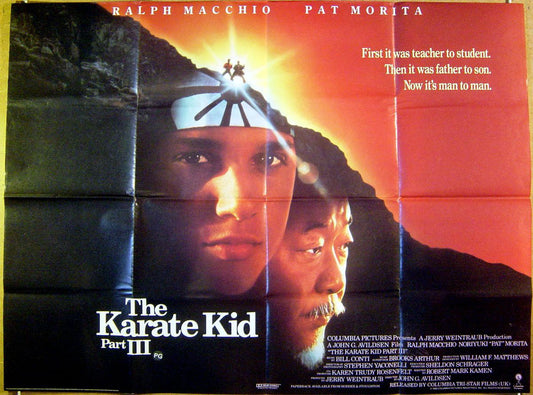 The Karate Kid part III  Original Quad Movie Poster  