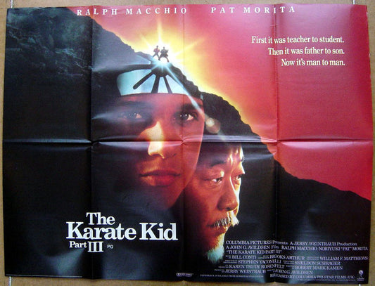 The Karate Kid part III  Original Quad Movie Poster  