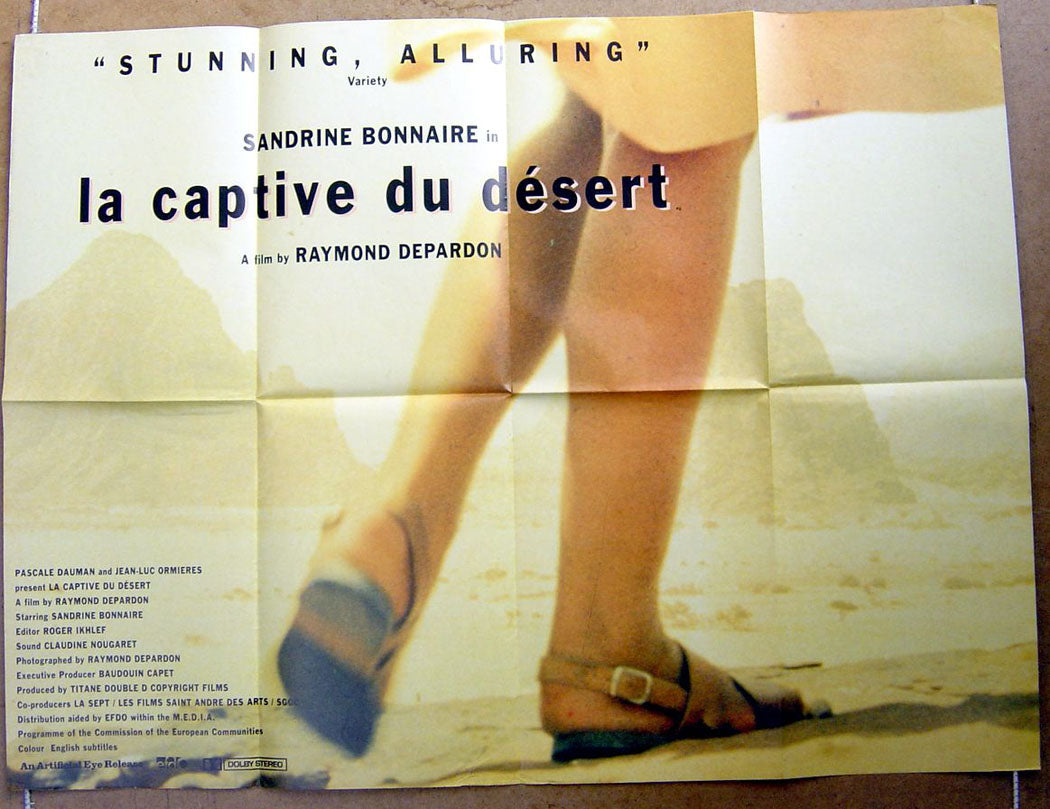 La Captive Du Desert  (a.k.a. Captive of the Desert)  Original Quad Movie Poster  