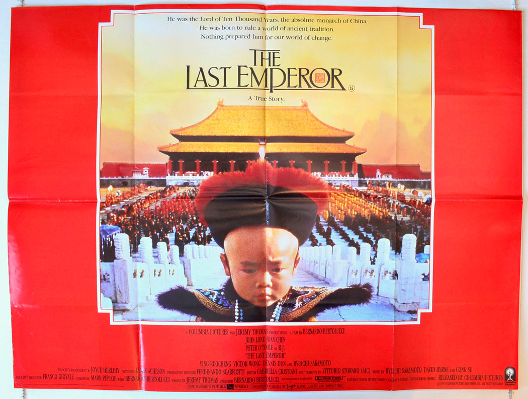 The Last Emperor Original British Quad Poster - Movie Poster