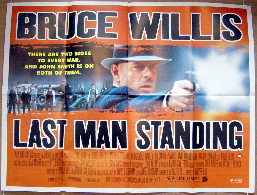 Last Man Standing  Original Quad Movie Poster  