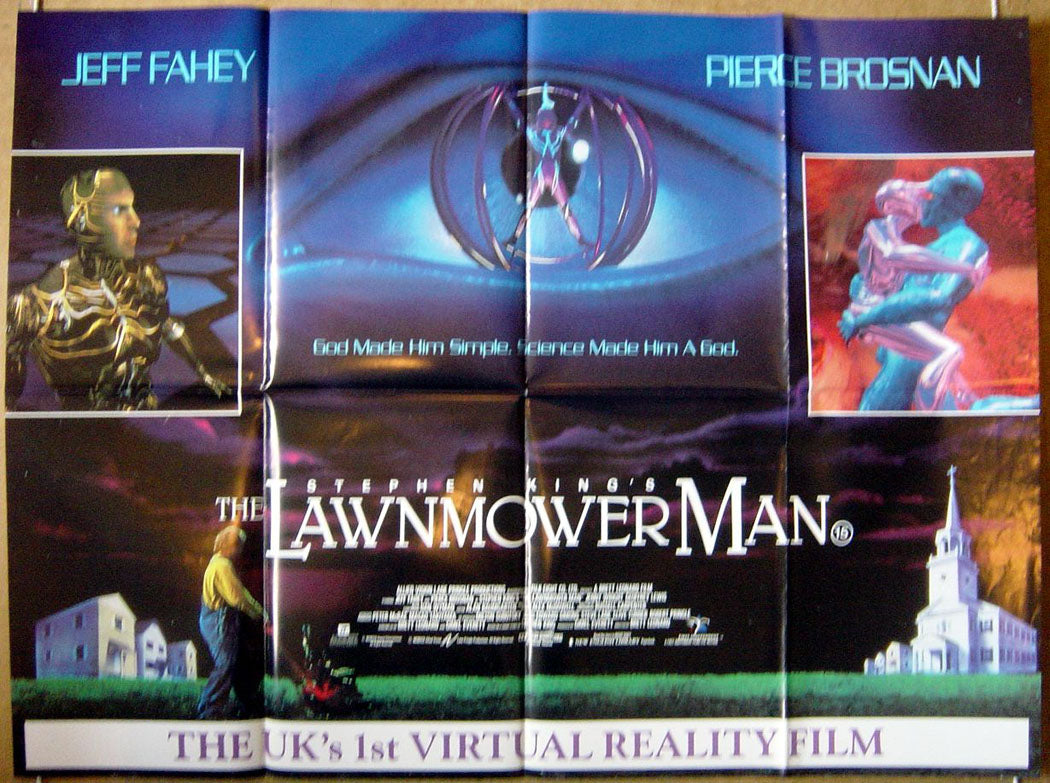 Lawnmower Man  Original Quad Movie Poster  