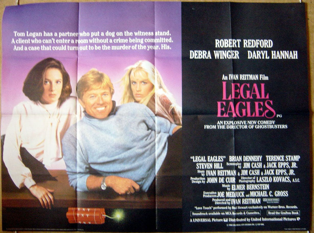 Legal Eagles  Original Quad Movie Poster  