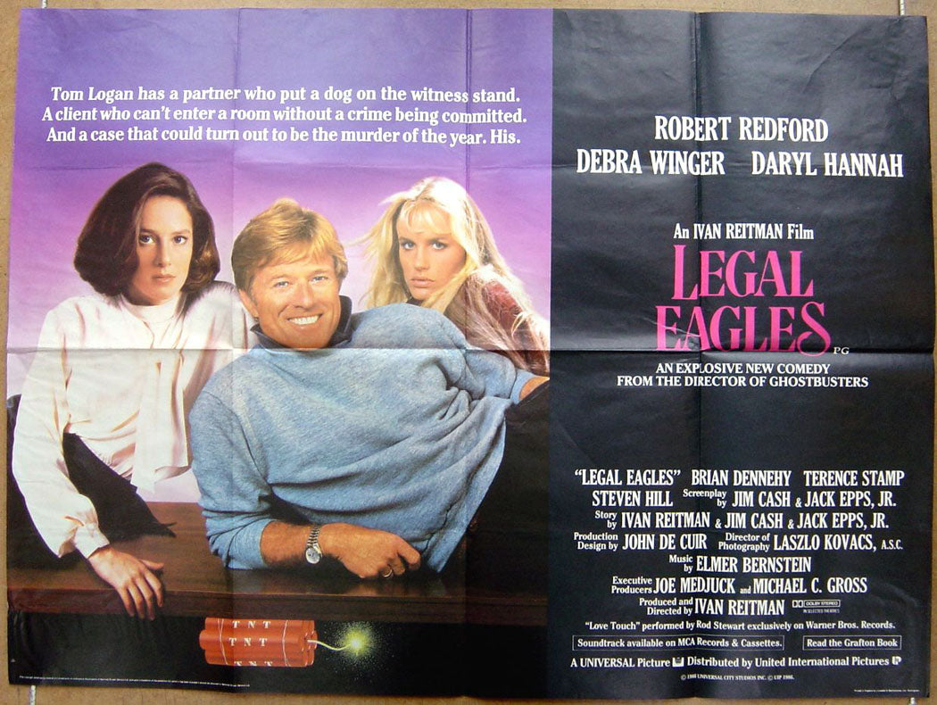 Legal Eagles  Original Quad Movie Poster 