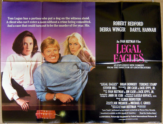 Legal Eagles  Original Quad Movie Poster  