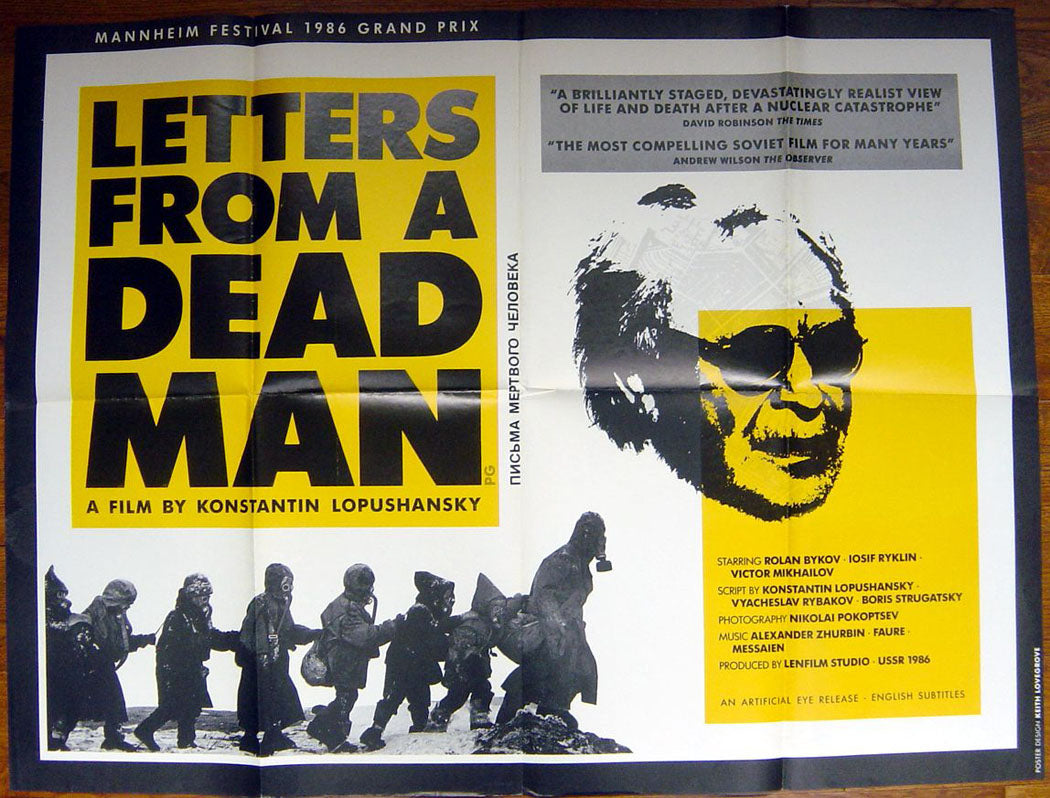 Letters From A Dead Man  (a.k.a. Pisma myortvogo cheloveka)  Original Quad Movie Poster  