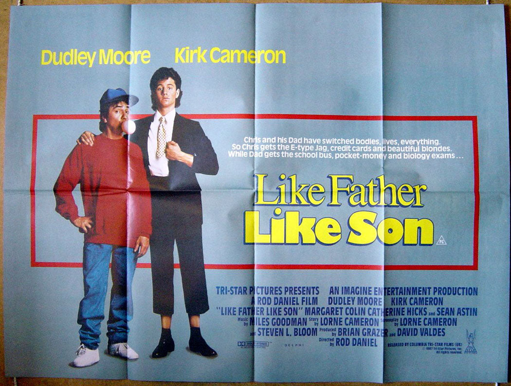 Like Father Like Son  Original Quad Movie Poster  