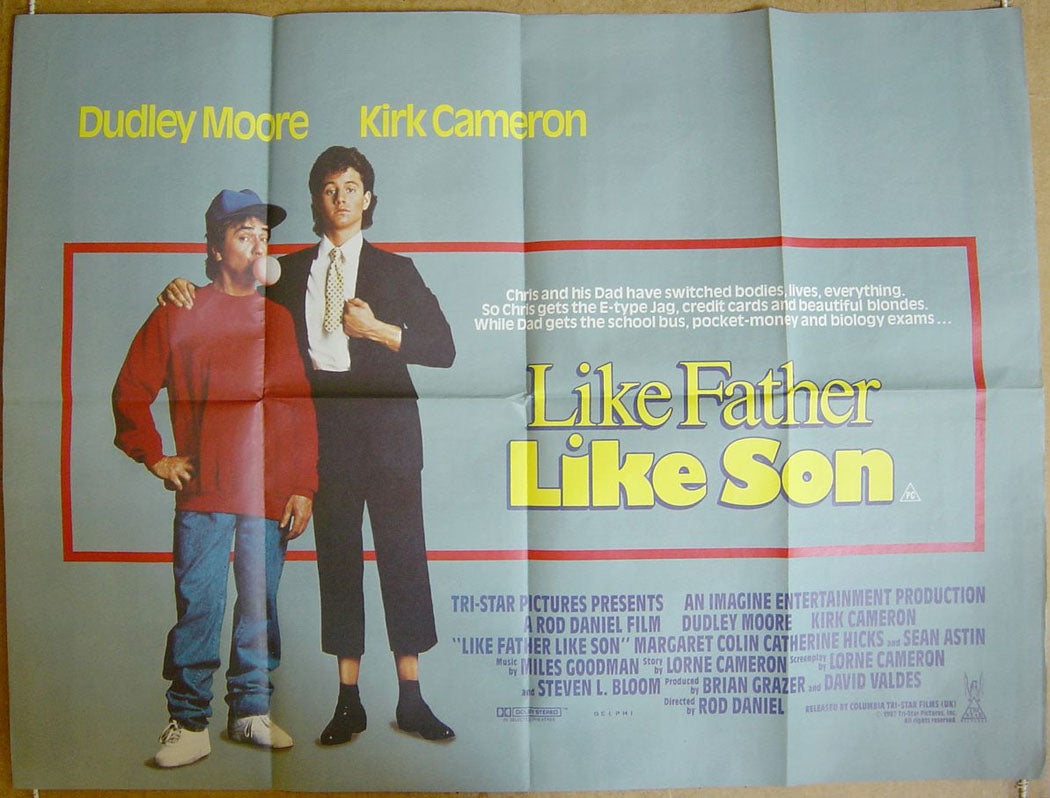 Like Father Like Son  Original Quad Movie Poster  