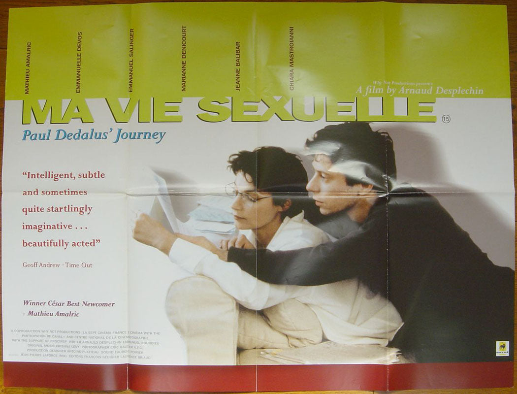 Ma Vie Sexuelle  (a.k.a. Paul Dedalus Journey)  Original Quad Movie Poster  