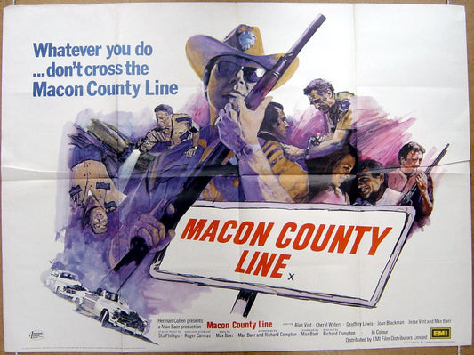 Macon County Line  Original Quad Movie Poster  