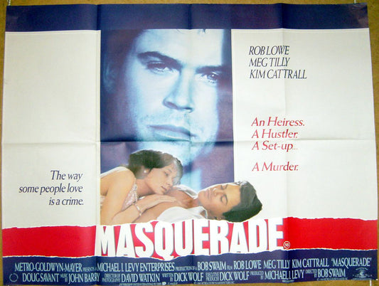 Masquerade  Original Quad Movie Poster  