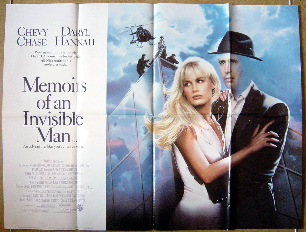 Memoirs Of An Invisible Man  Original Quad Movie Poster  