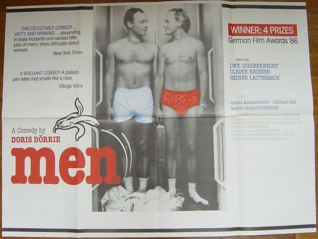 Men  (Winner of 4 Prizes German Film Awards  Original Quad Movie Poster  