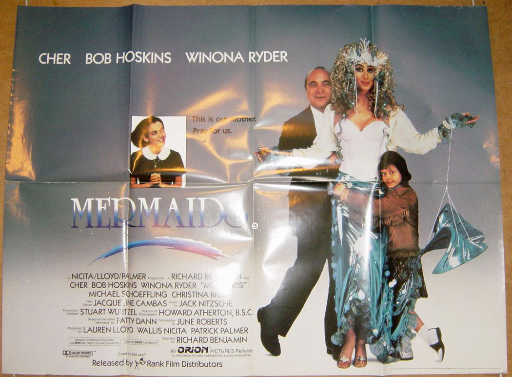 Mermaids  Original Quad Movie Poster  