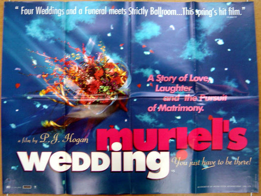 Muriel's Wedding  (Teaser)  Original Quad Movie Poster  