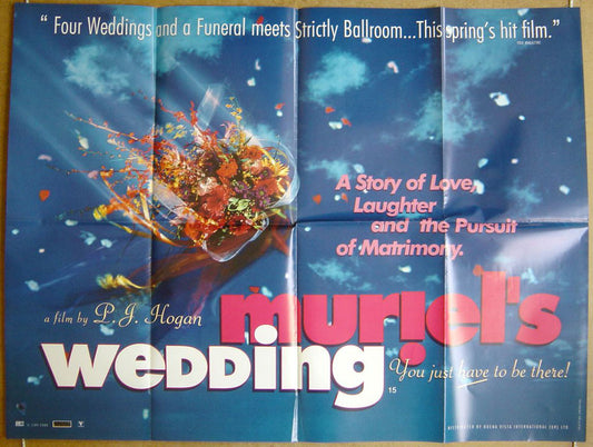 Muriel's Wedding  (Teaser)  Original Quad Movie Poster  