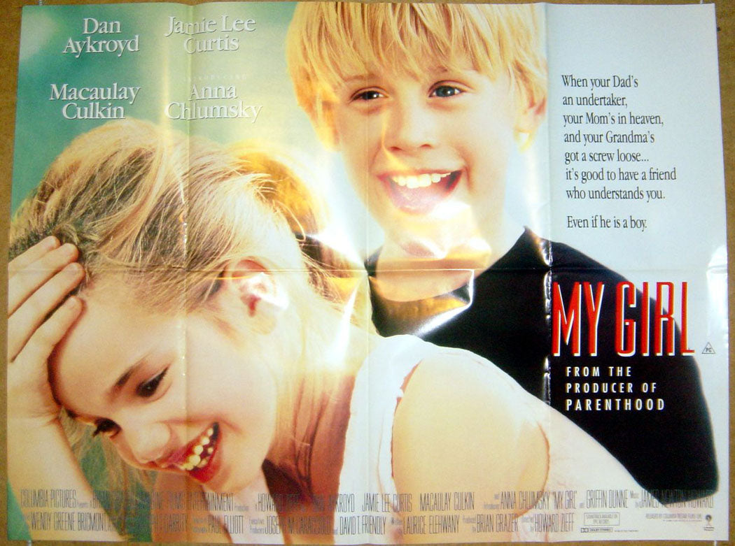 My Girl  Original Quad Movie Poster  