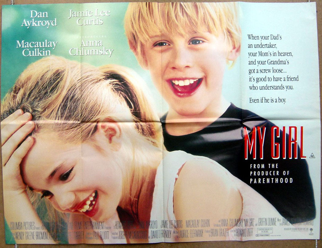 My Girl  Original Quad Movie Poster  