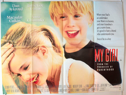 My Girl Original British Quad Poster - Movie Poster