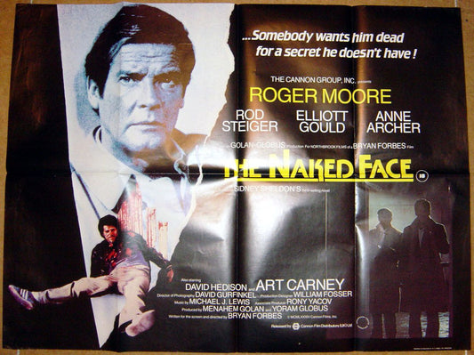 The Naked Face  Original Quad Movie Poster  