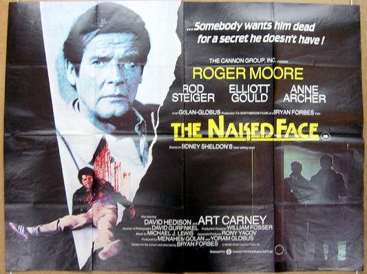 The Naked Face  Original Quad Movie Poster  