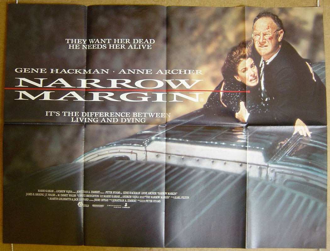 Narrow Margin  Original Quad Movie Poster  