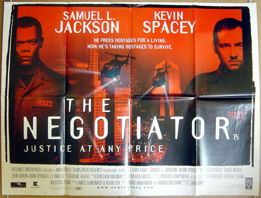 The Negotiator  Original Quad Movie Poster  