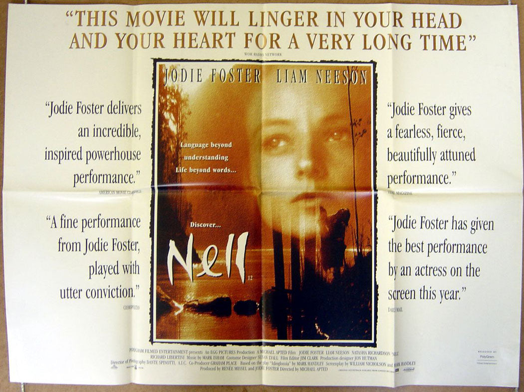 Nell  Original Quad Movie Poster 