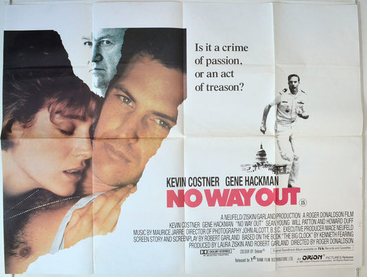 No Way Out Original British Quad Poster - Movie Poster