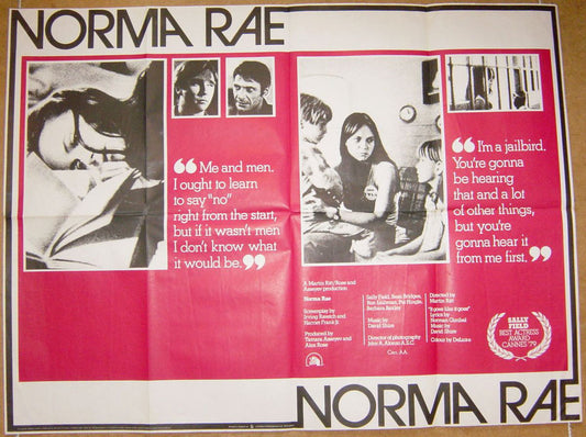 Norma Rae  Original Quad Movie Poster  