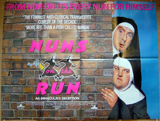 Nuns On The Run  Original Quad Movie Poster  