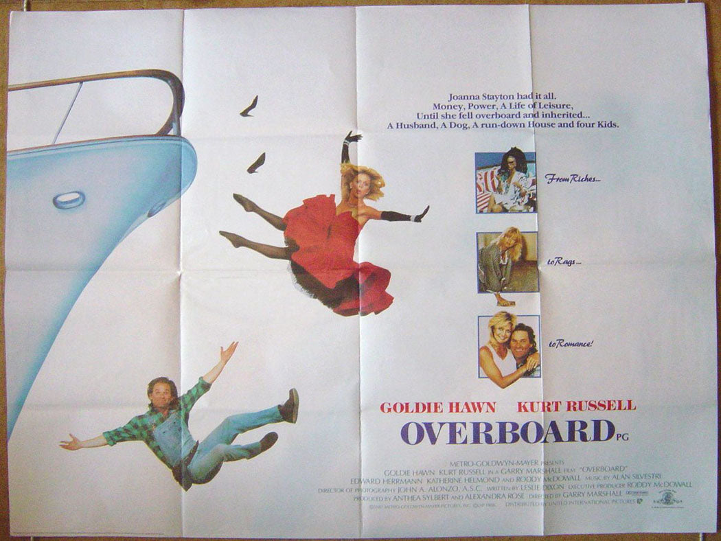 Overboard  Original Quad Movie Poster  