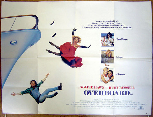 Overboard  Original Quad Movie Poster  